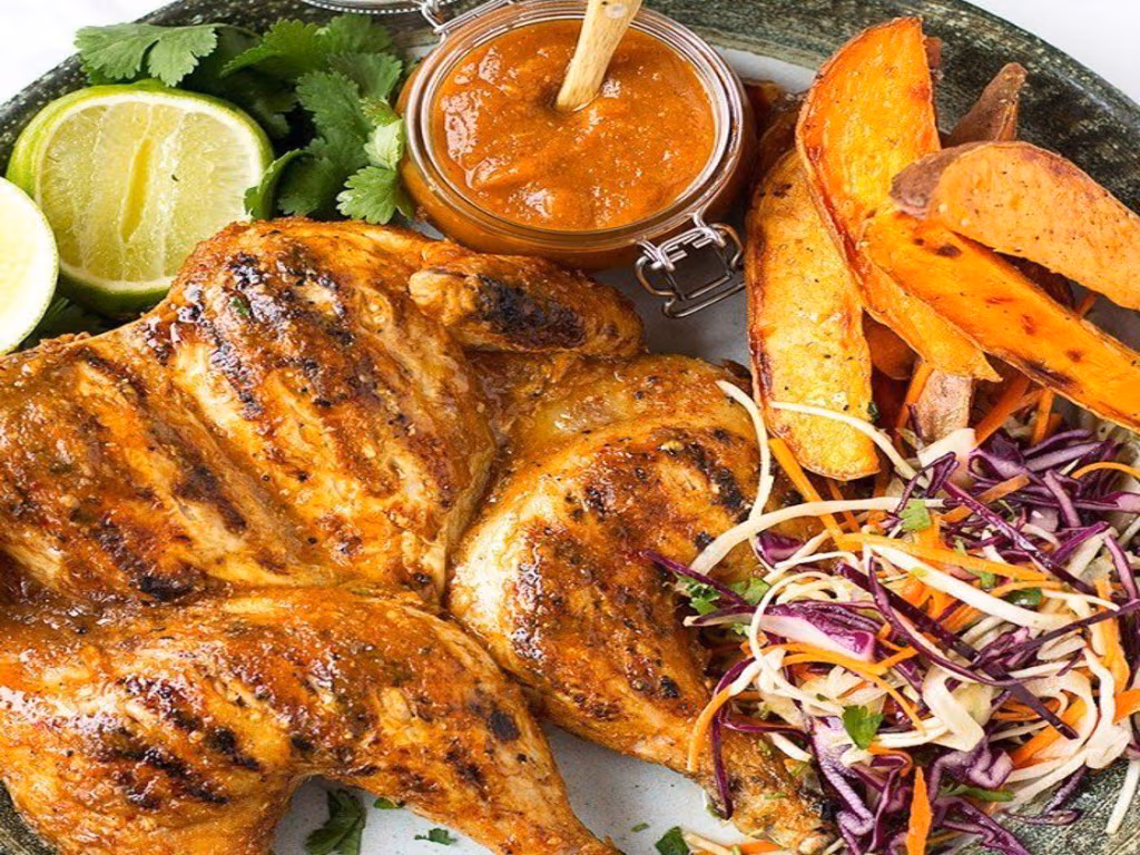 Piri-piri chicken and slaw